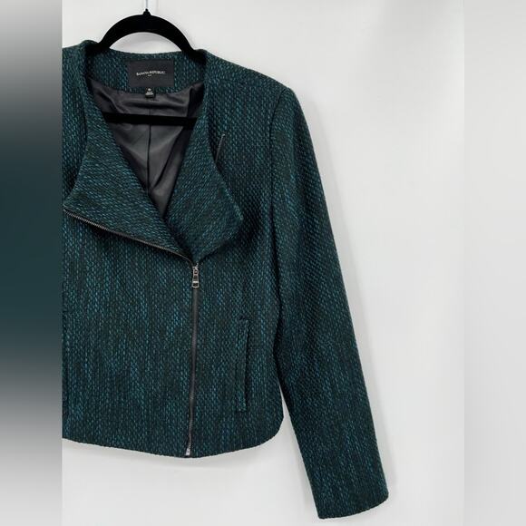 Banana Republic Dark Green Textured Blazer - Picture 6 of 16
